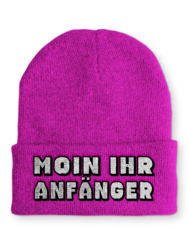 
                  
                    Moin ihr Anfänger Wintermütze Spruchmütze Beanie perfekt für die kalte Jahreszeit - Pink
                  
                