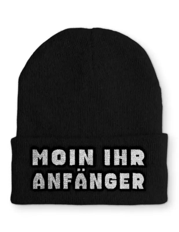 
                  
                    Moin ihr Anfänger Wintermütze Spruchmütze Beanie perfekt für die kalte Jahreszeit - Schwarz
                  
                