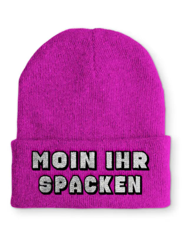 
                      
                        Moin ihr Spacken Wintermütze Spruchmütze Beanie perfekt für die kalte Jahreszeit - Pink
                      
                    