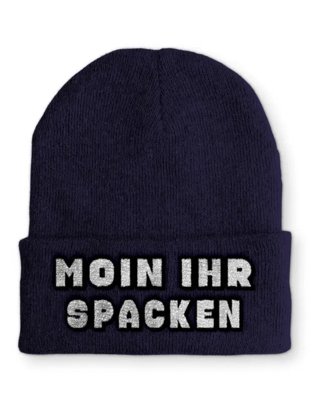 Moin ihr Spacken Wintermütze Spruchmütze Beanie perfekt für die kalte Jahreszeit - tshirtladen - 