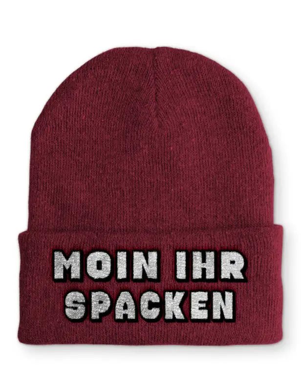 Moin ihr Spacken Wintermütze Spruchmütze Beanie perfekt für die kalte Jahreszeit - tshirtladen - 