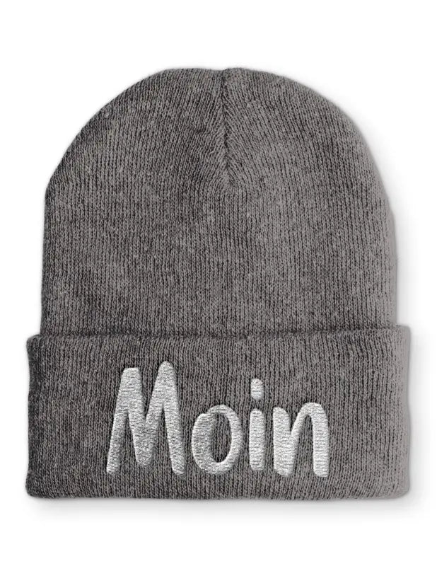 
                      
                        Moin Wintermütze Spruchmütze Beanie perfekt für die kalte Jahreszeit - Grau
                      
                    