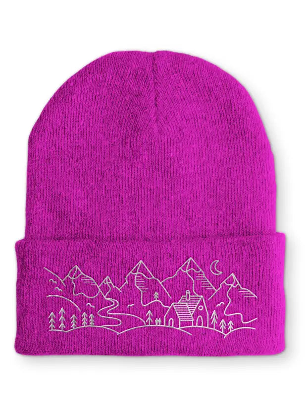 Mountain Bergwelt Beanie perfekt für die kalte Jahreszeit - Pink