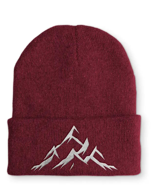 
                      
                        Mountains Berge Outdoor Statement Beanie Mütze mit Spruch - Bordeaux
                      
                    