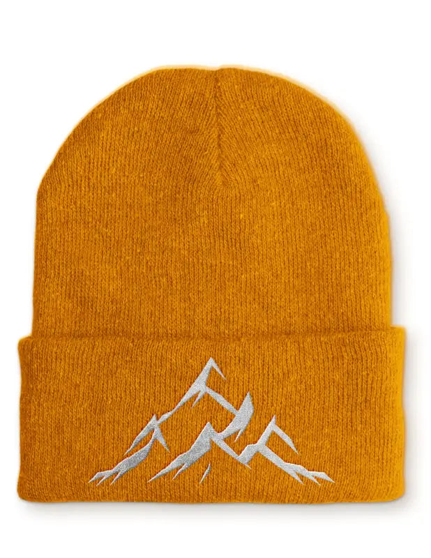 
                      
                        Mountains Berge Outdoor Statement Beanie Mütze mit Spruch - Mustard
                      
                    