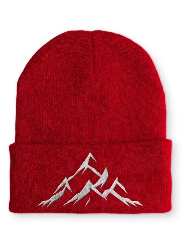 
                      
                        Mountains Berge Outdoor Statement Beanie Mütze mit Spruch - Rot
                      
                    