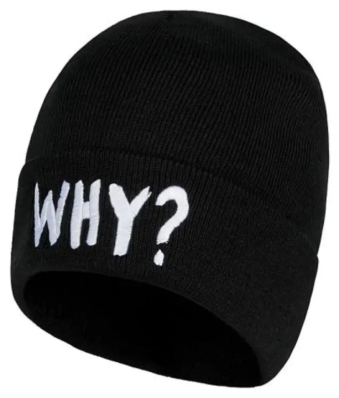 Mütze schwarz ’WHY?’