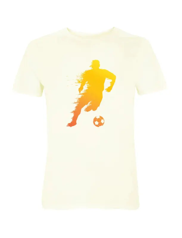 Multicolor Fußballer Herren T - Shirt - S / Stone Wash White