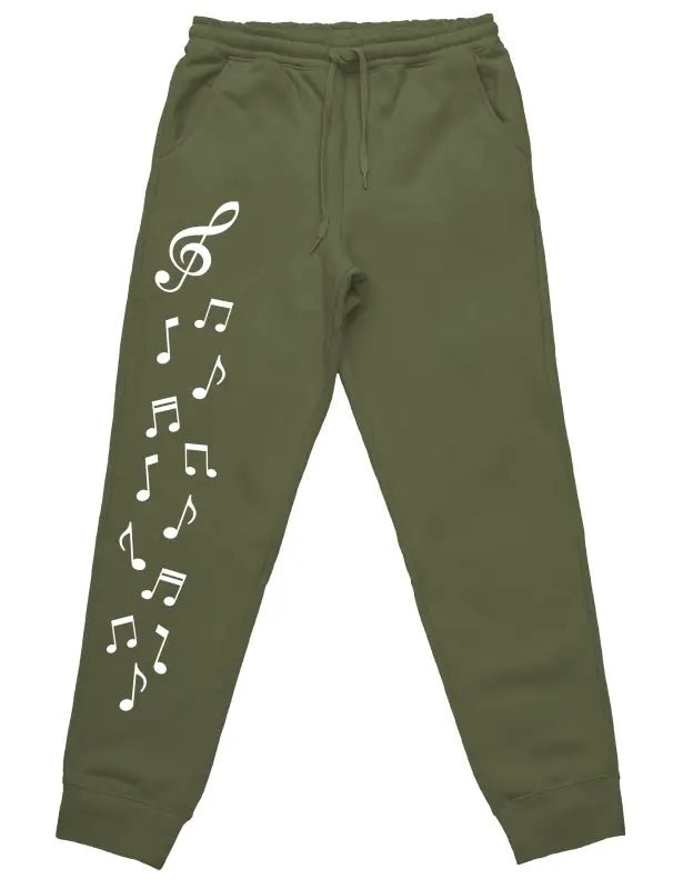 Musiknoten Jogginghose Schlafhose mit lustigem Spruch für den Musiker - tshirtladen - 