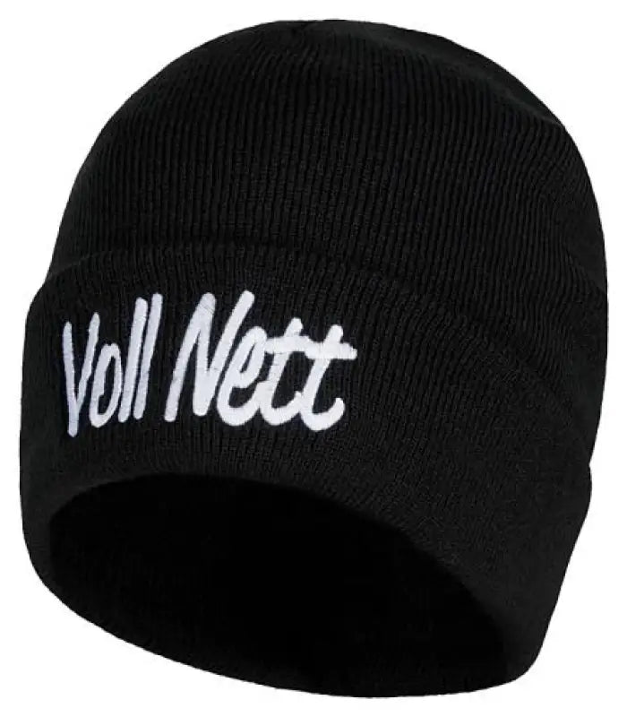 Mütze schwarz "Voll Nett" - tshirtladen - 