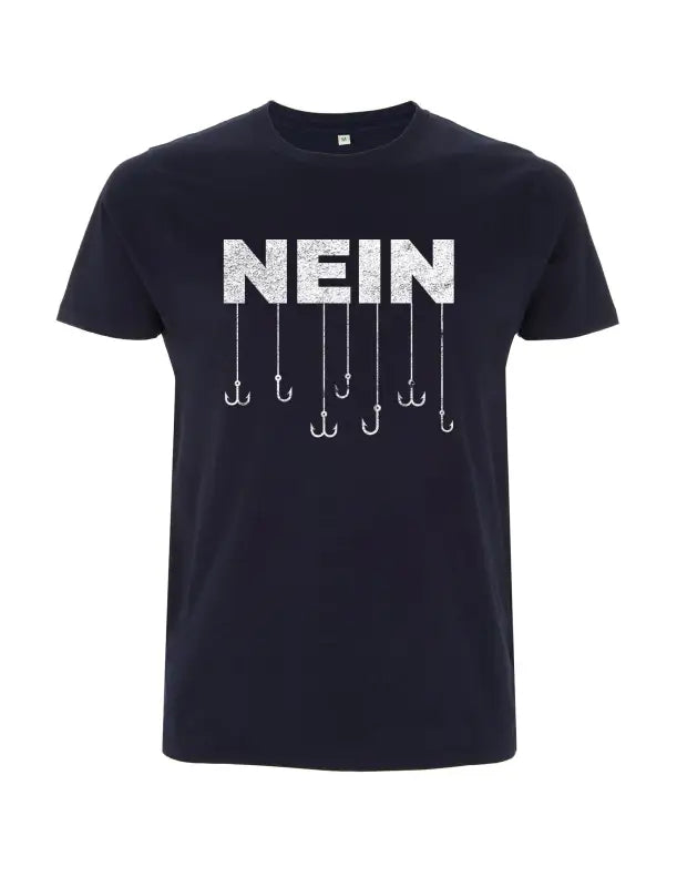 Nein #fishinghook Angler Herren T - Shirt - S / Navy