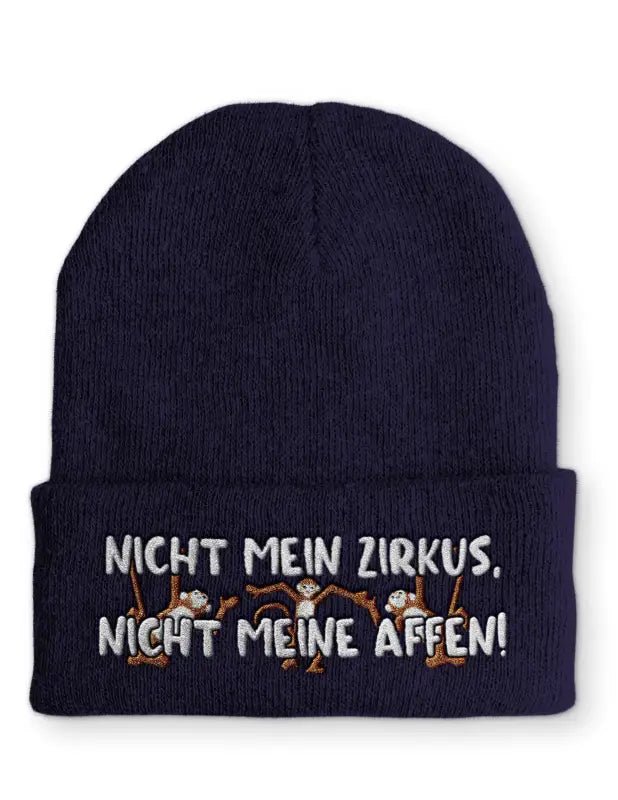 Nicht mein Zirkus, nicht meine Affen! Statement Mütze mit Spruch - tshirtladen - 