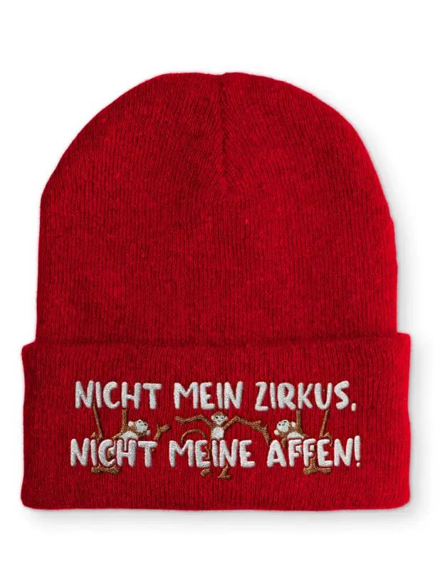 Nicht mein Zirkus, nicht meine Affen! Statement Mütze mit Spruch - tshirtladen - 