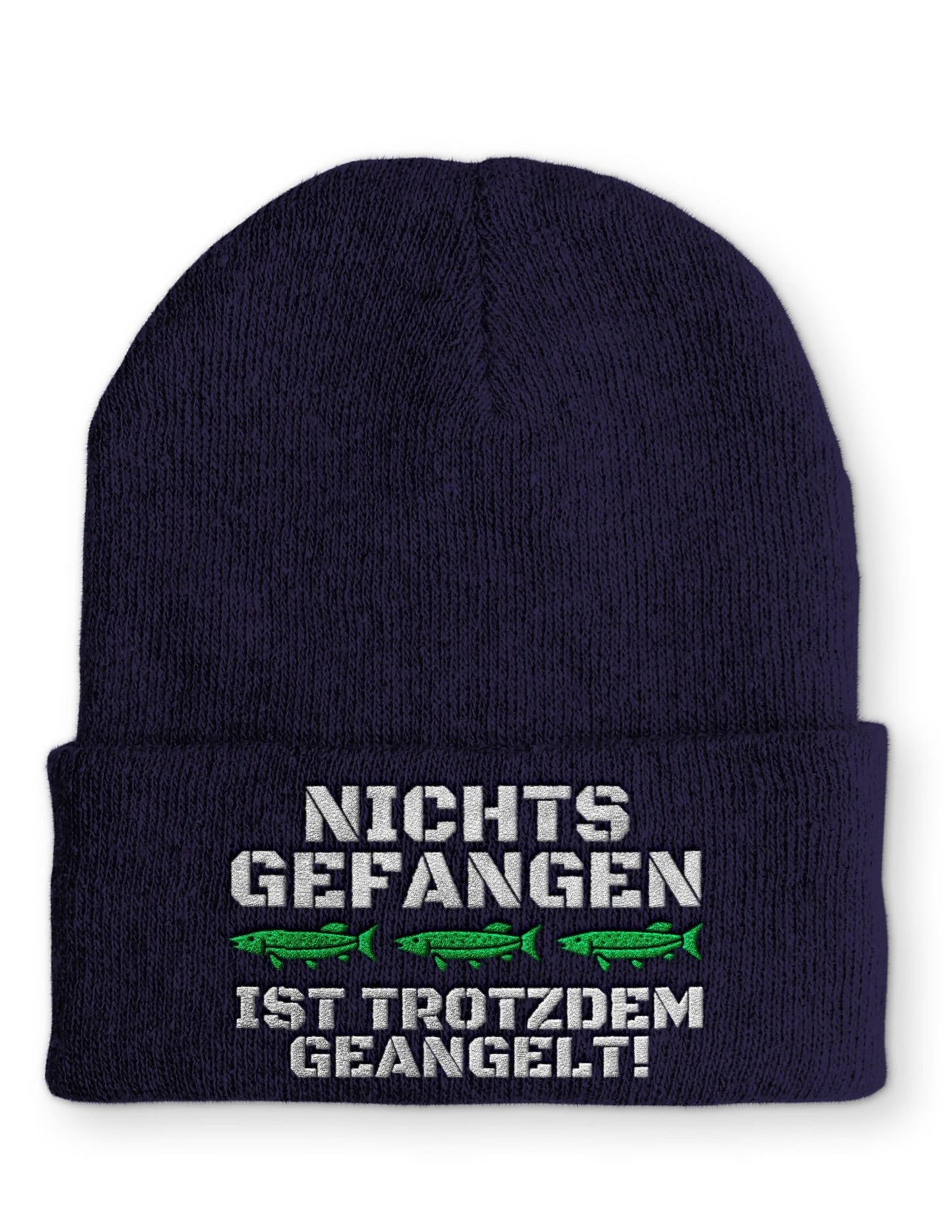 Nichts gefangen ist trotzdem geangelt Beanie Mütze mit Spruch - tshirtladen - Mütze