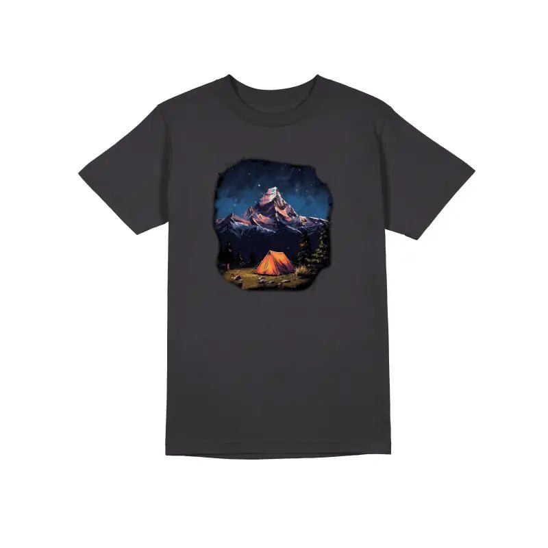 Night Tent Outdoor Camper Herren Unisex T-Shirt - tshirtladen - 
