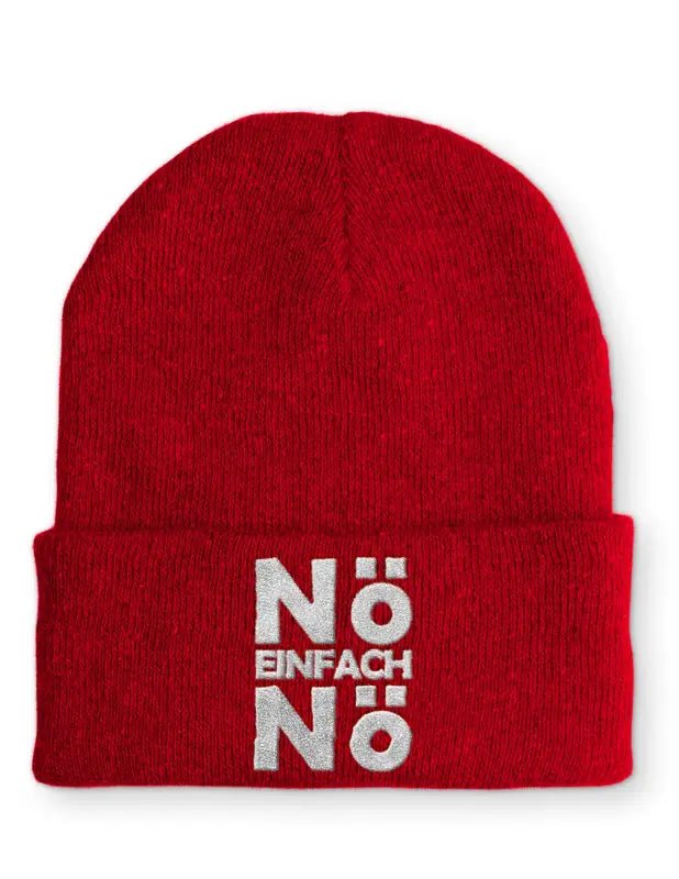 Nö einfach Nö Statement Mütze mit Spruch - tshirtladen - 