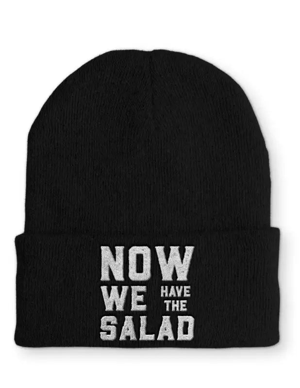 Now we have the Salad Beanie Statement Mütze mit Spruch - Black