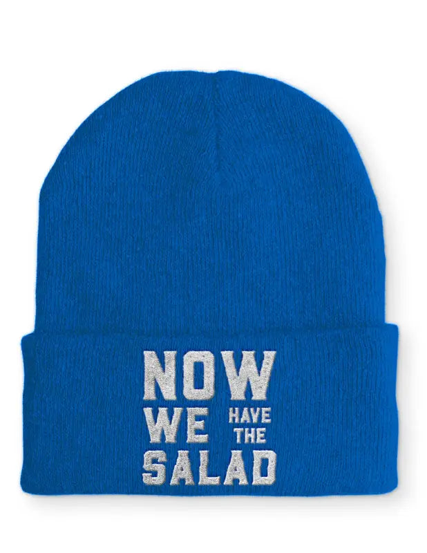 Now we have the Salad Beanie Statement Mütze mit Spruch - Blau
