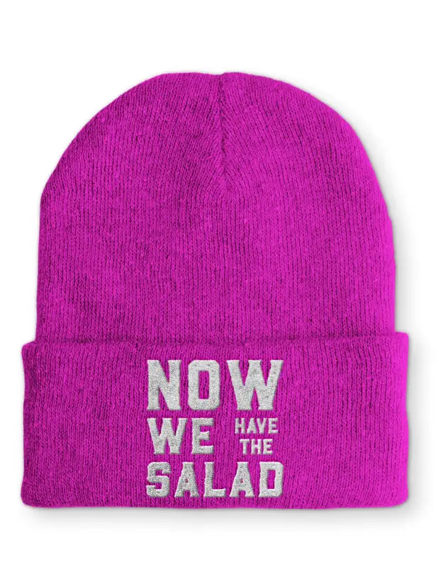 Now we have the Salad Beanie Statement Mütze mit Spruch - Pink