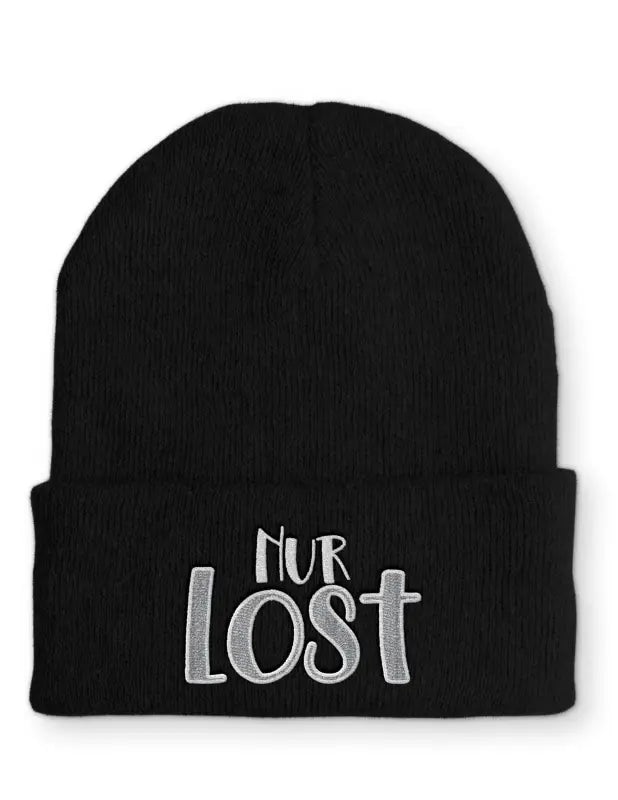 Nur Lost Mütze Beanie perfekt für die kalte Jahreszeit - Black