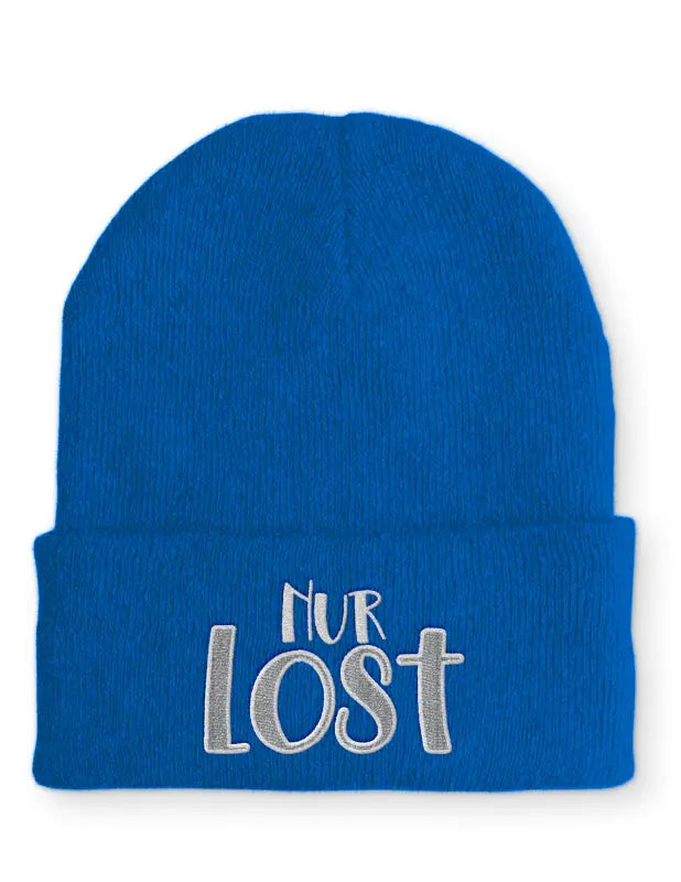 Nur Lost Mütze Beanie perfekt für die kalte Jahreszeit - Blau