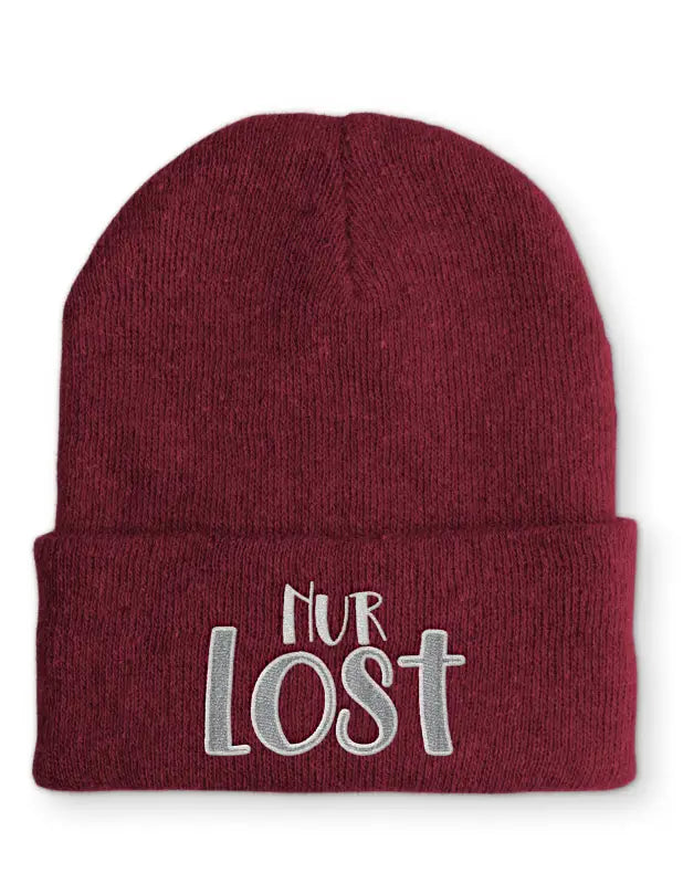 
                      
                        Nur Lost Mütze Beanie perfekt für die kalte Jahreszeit - Bordeaux
                      
                    