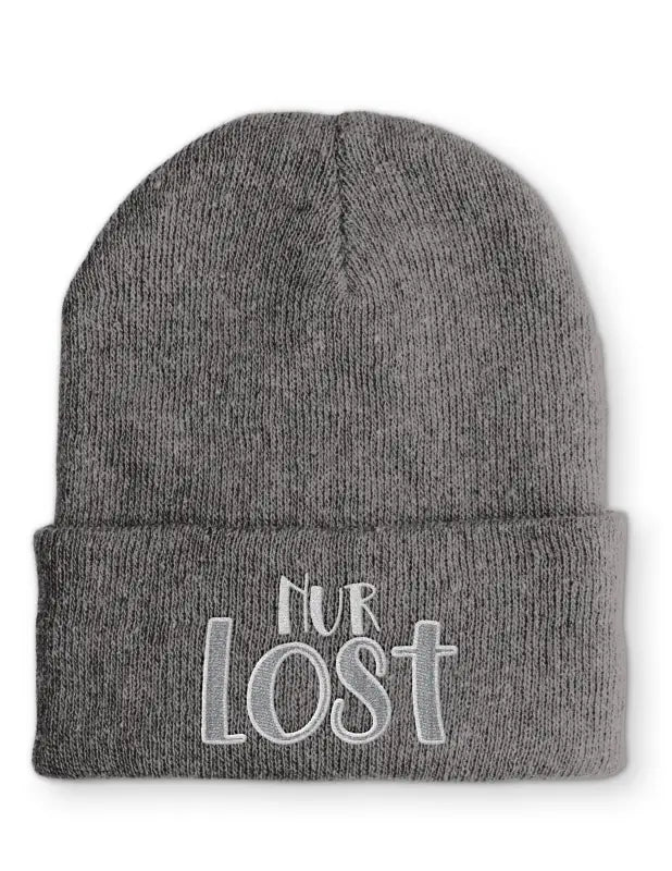 Nur Lost Mütze Beanie perfekt für die kalte Jahreszeit - Grey