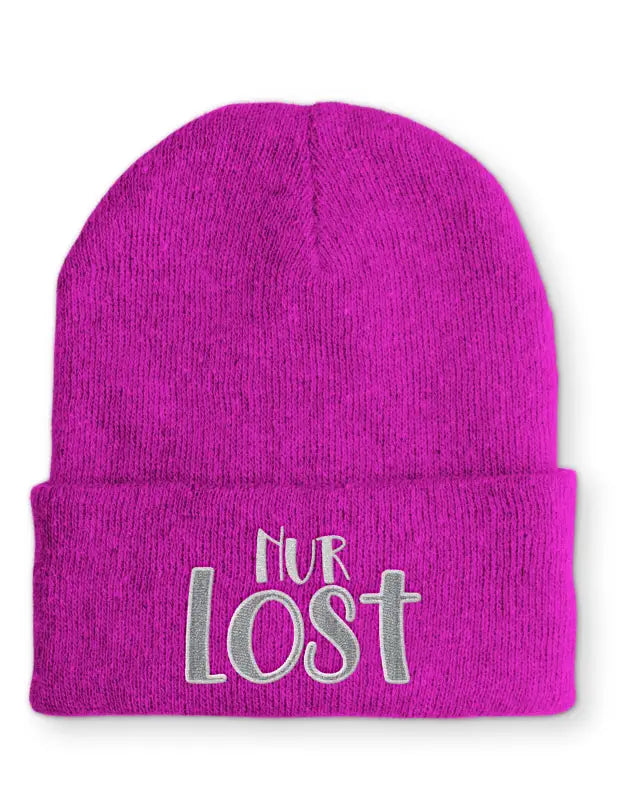 Nur Lost Mütze Beanie perfekt für die kalte Jahreszeit - Pink