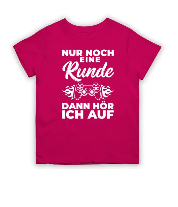 Nur noch eine Runde dann hör ich auf T - Shirt Kinder - 104 - 110 / Pink