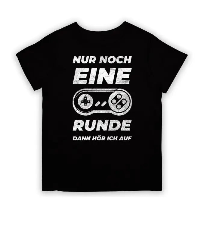 
                      
                        Nur noch eine Runde dann hör ich auf T - Shirt Kinder - 104 - 110 / Schwarz
                      
                    