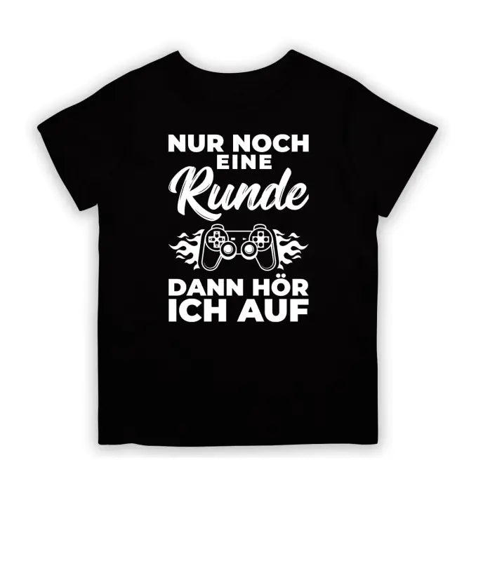 Nur noch eine Runde dann hör ich auf T - Shirt Kinder - 104 - 110 / Schwarz