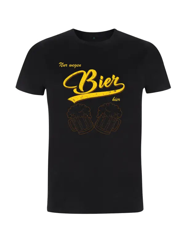 
                      
                        Nur wegen Bier hier Party Herren T - Shirt - S / Schwarz
                      
                    