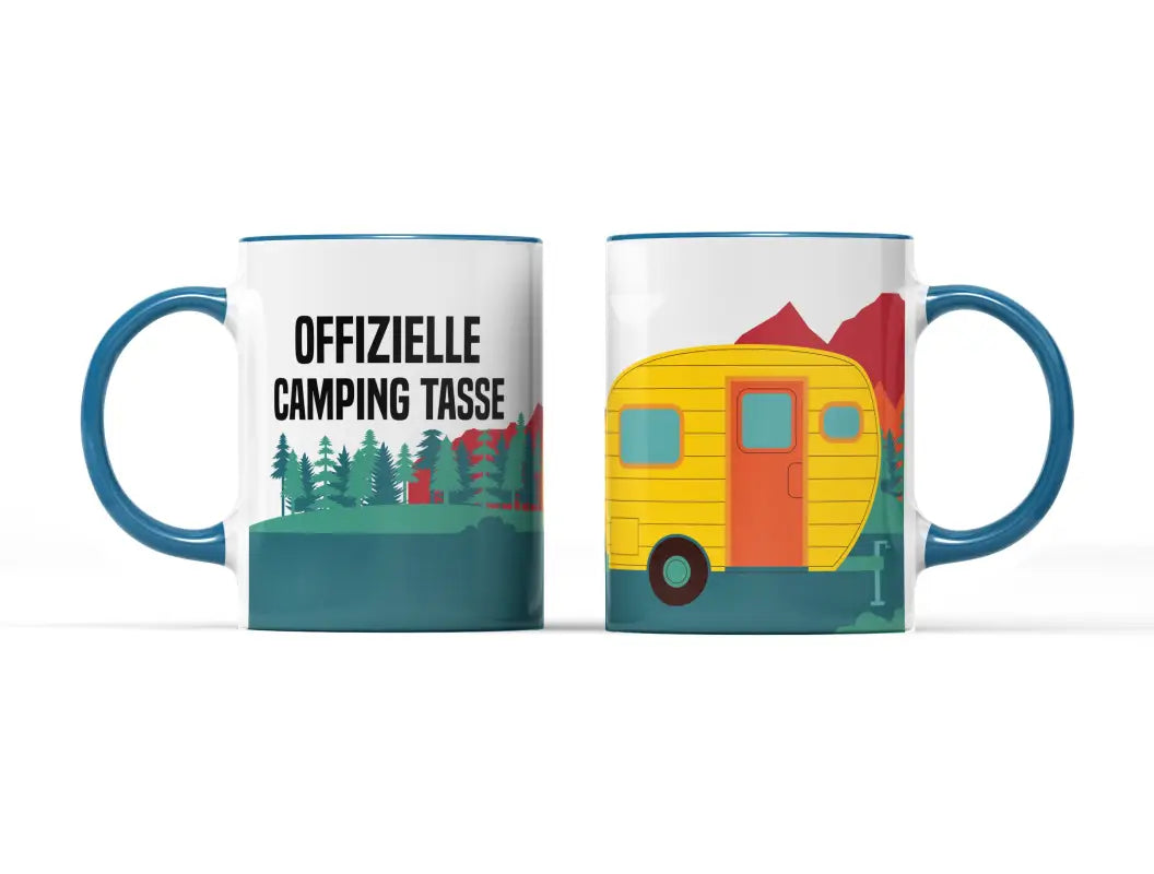 Offizielle Camping Tasse Wohnwagen - Hellblau