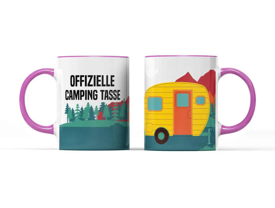 Offizielle Camping Tasse Wohnwagen - Pink