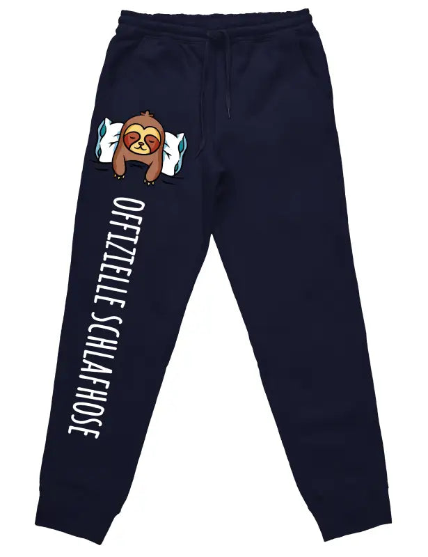 
                  
                    Offizielle Schlafhose ’Faultier’ Jogginghose mit lustigem Spruch - Navy / S
                  
                