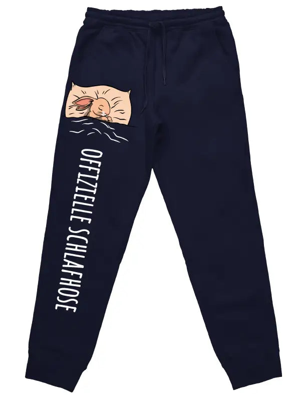 
                      
                        Offizielle Schlafhose ’Hase’ Jogginghose mit lustigem Spruch - Navy / S
                      
                    