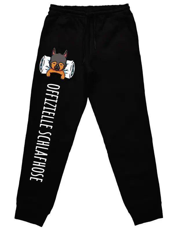Offizielle Schlafhose "Hund" Jogginghose mit lustigem Spruch - tshirtladen - 