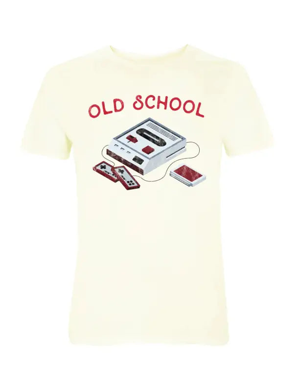 Oldschool Gaming Console Herren Gamer T - Shirt - S / Stone Wash White