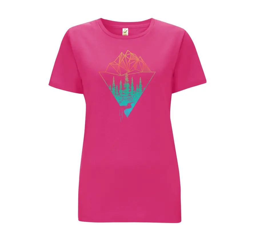 Outdoor Dropping Street Damen T - Shirt - S / Bright Pink