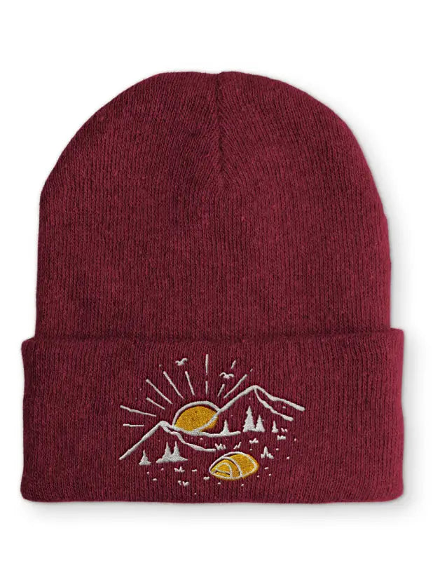 
                      
                        Outdoor Statement Beanie Mütze mit Spruch - Bordeaux
                      
                    