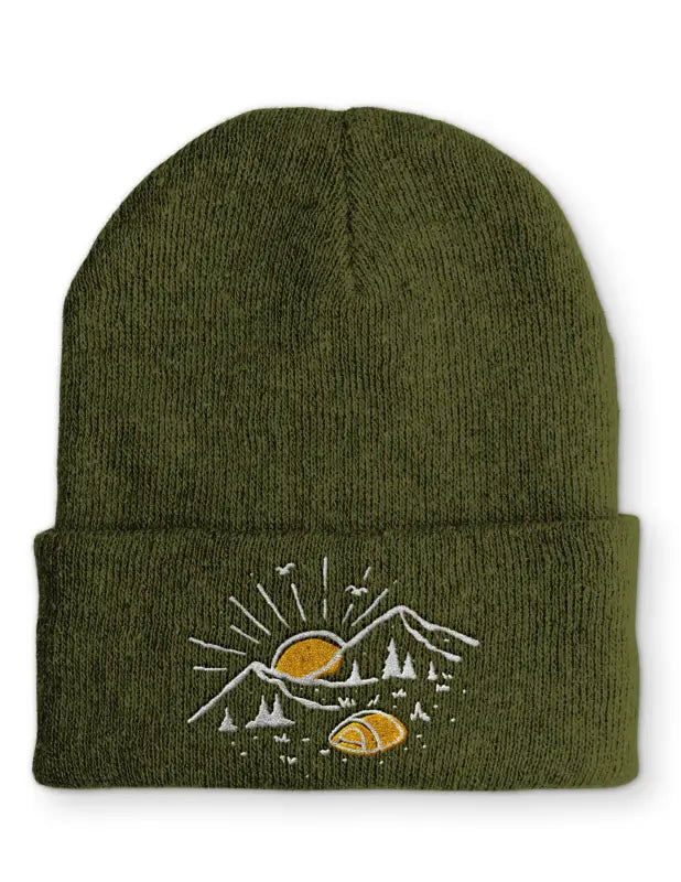 
                      
                        Outdoor Statement Beanie Mütze mit Spruch - Olive
                      
                    