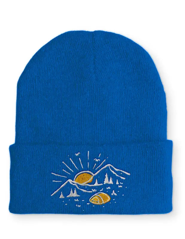 
                      
                        Outdoor Statement Beanie Mütze mit Spruch - Royal
                      
                    