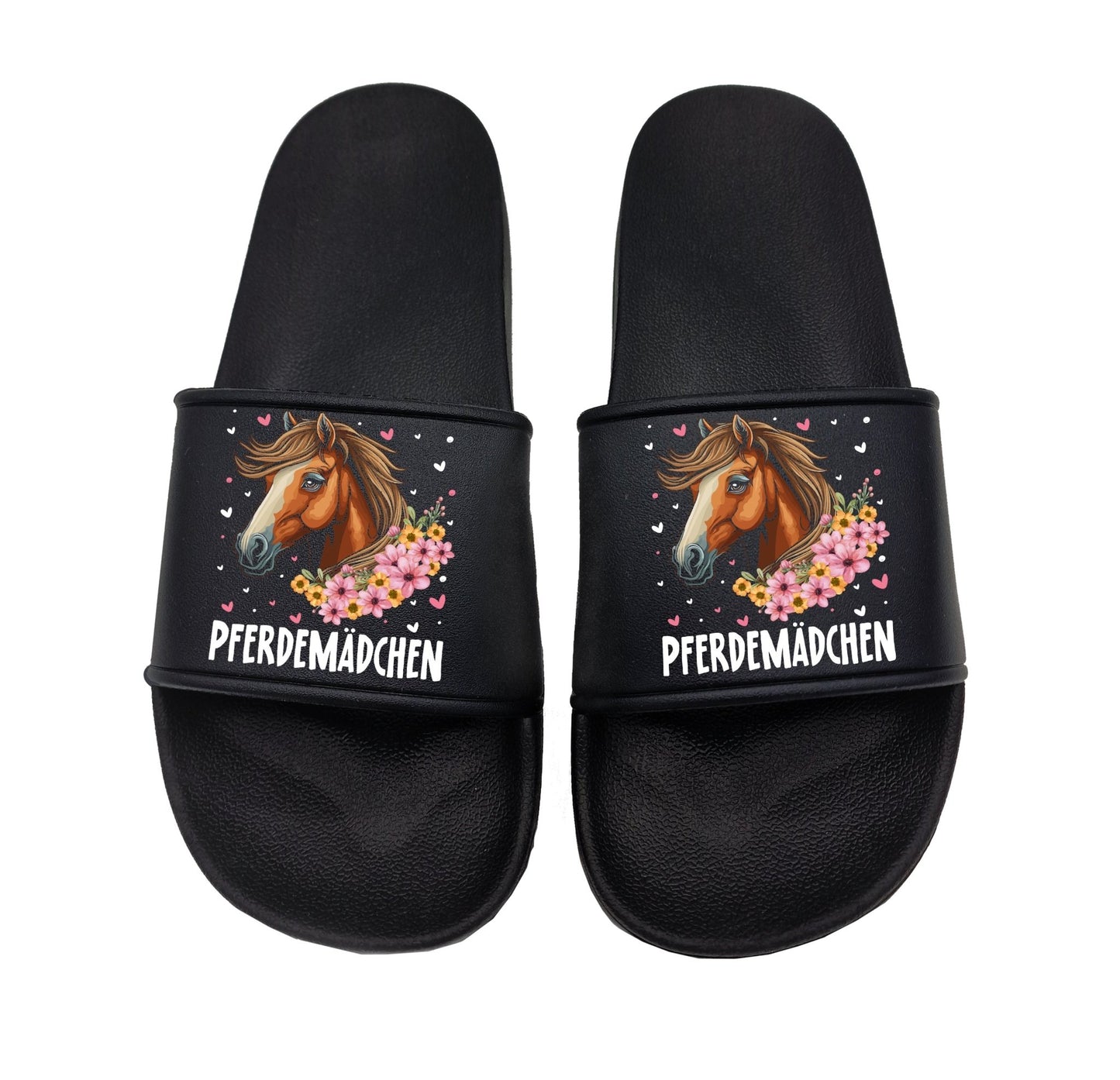 Pferdemädchen Badelatschen perfekt für Urlaub und Strand - tshirtladen - Badelatschen