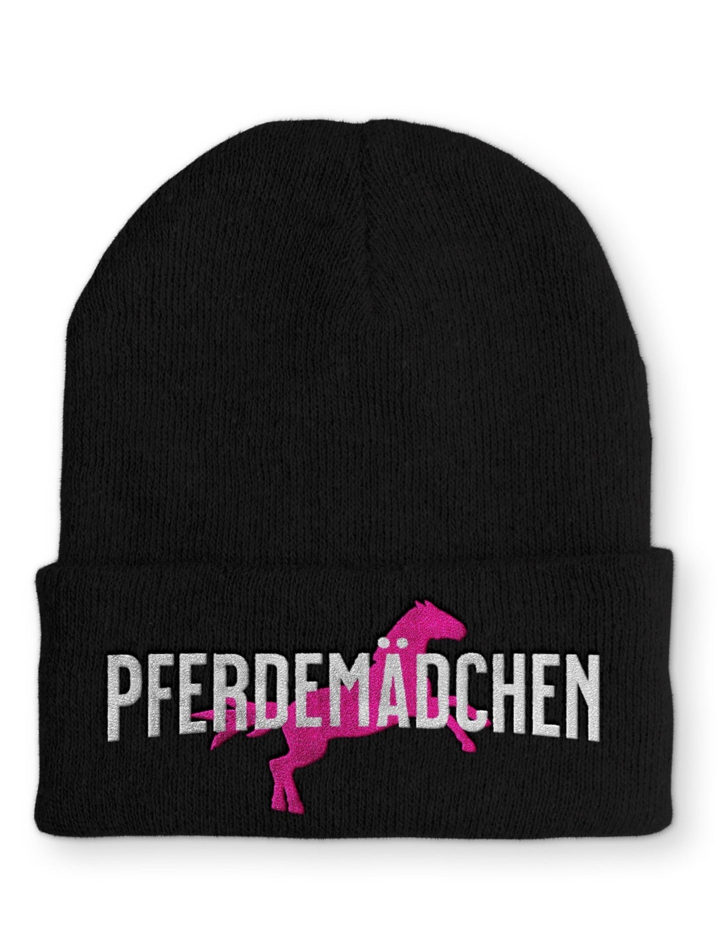 Pferdemädchen Beanie Mütze mit Spruch - tshirtladen - Mütze