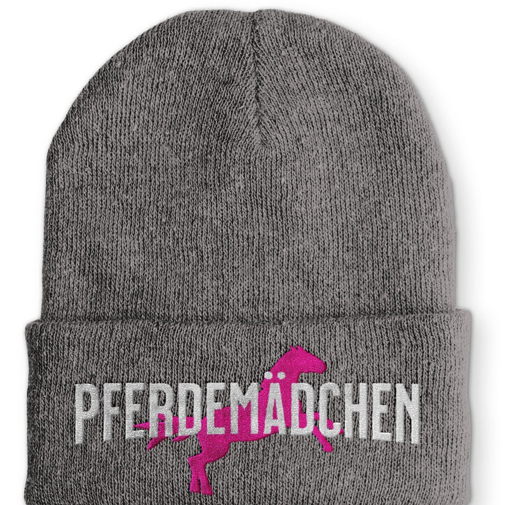 Pferdemädchen Beanie Mütze mit Spruch - tshirtladen - Mütze