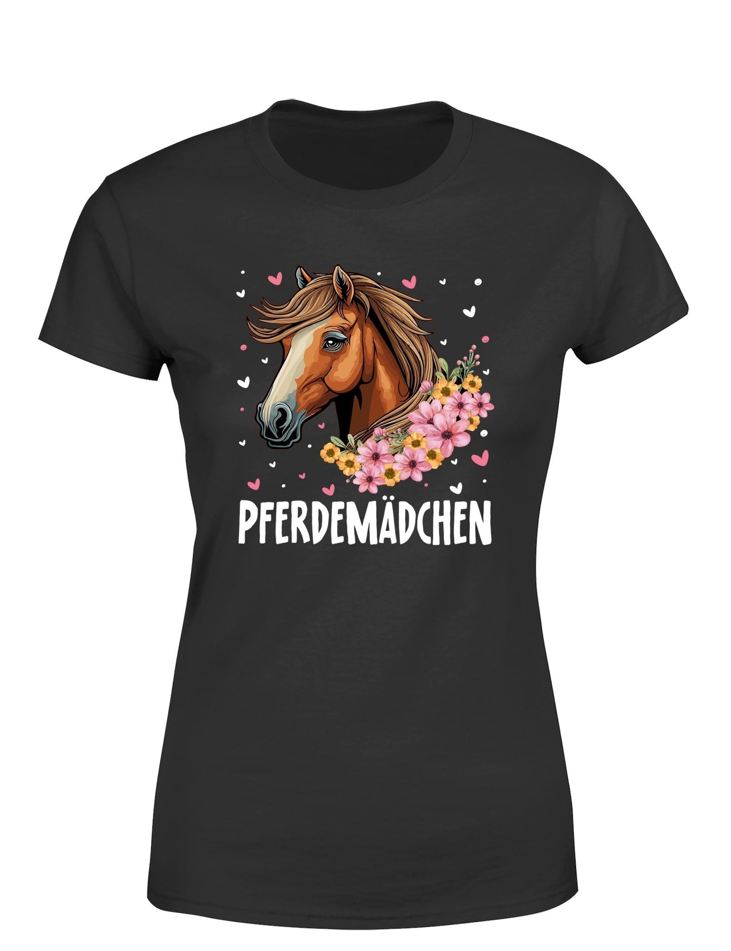 Pferdemädchen Statement Damen T-Shirt - tshirtladen - T-Shirt