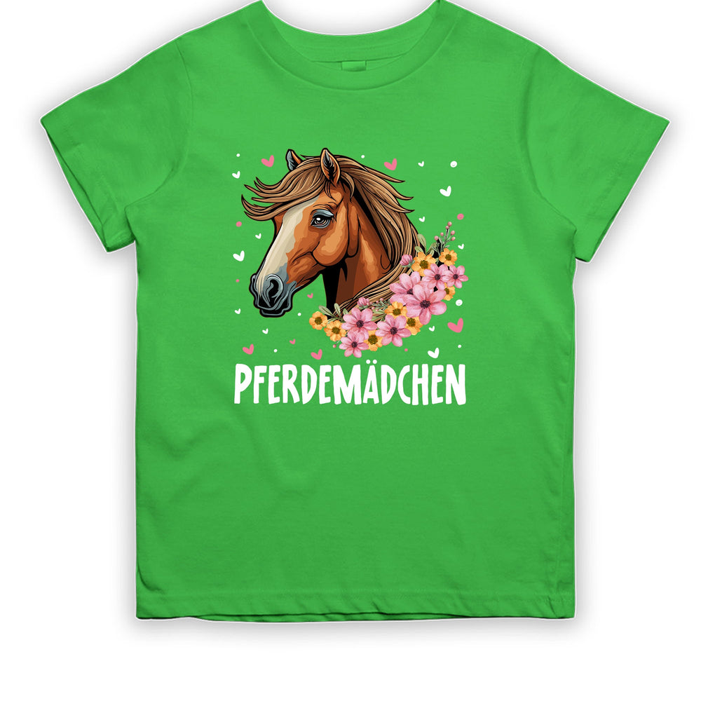 
                      
                        Pferdemädchen Kinder T-Shirt - tshirtladen
                      
                    