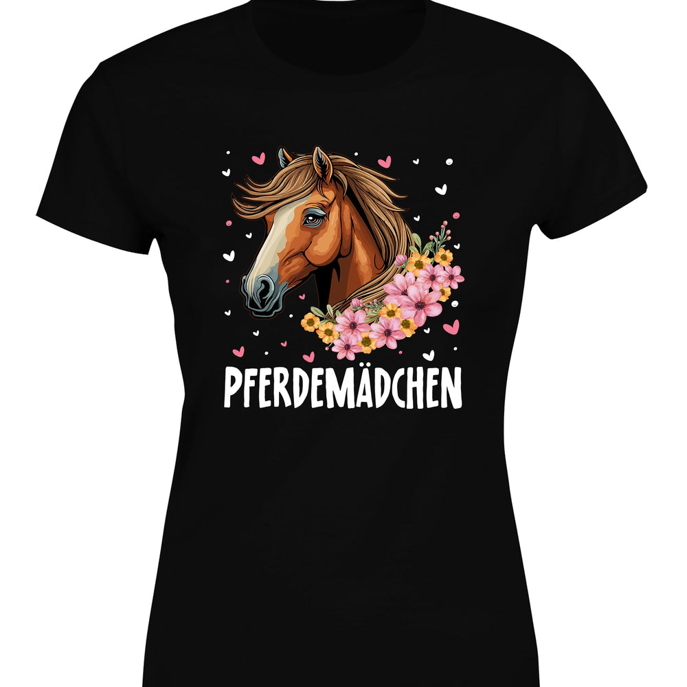 
                      
                        Pferdemädchen Statement Damen T-Shirt - tshirtladen
                      
                    