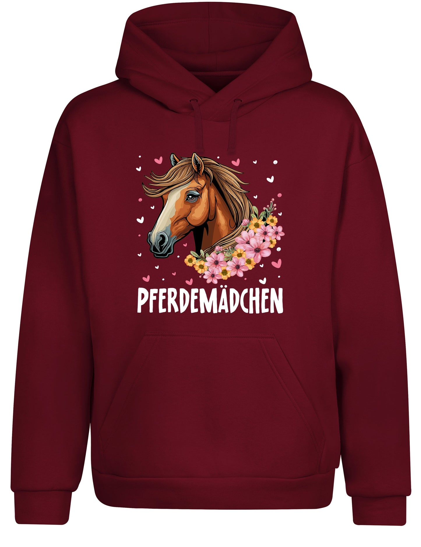 Pferdemädchen  Statement Hoodie Kapuzenpullover Unisex - tshirtladen