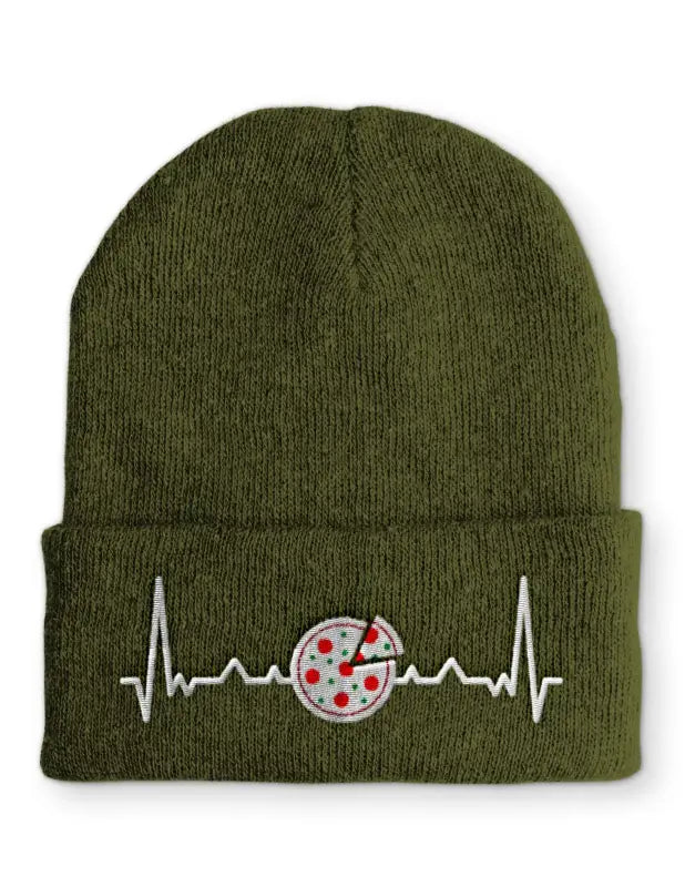 
                      
                        Pizza Herzschlag Wintermütze Spruchmütze Beanie perfekt für die kalte Jahreszeit - Olive
                      
                    